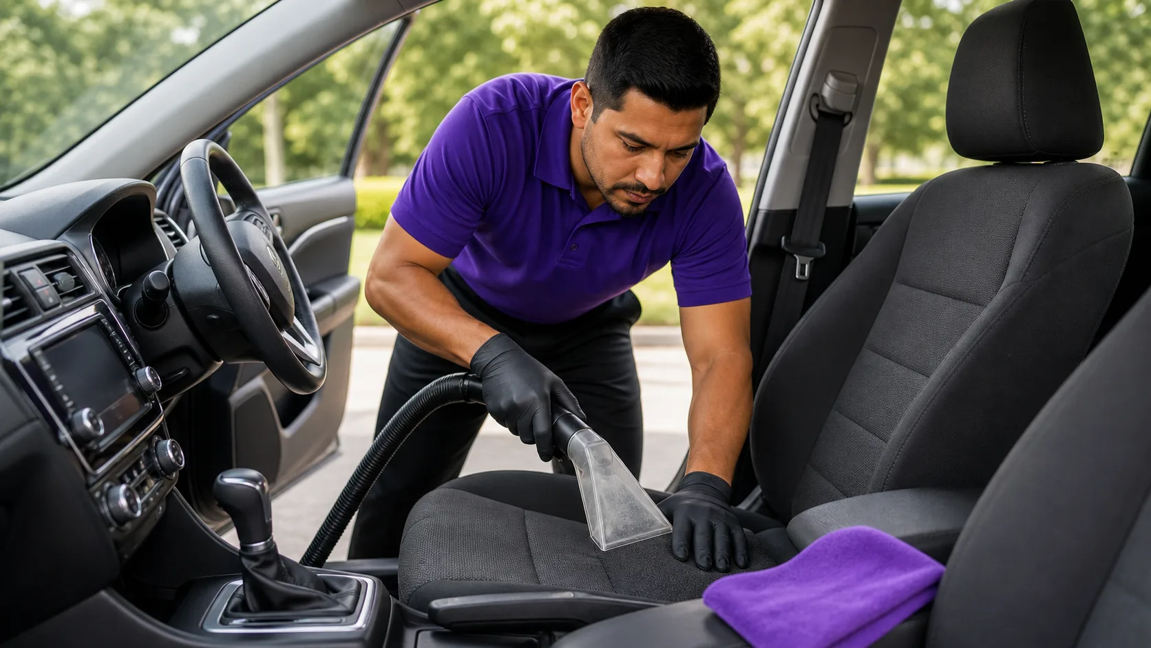 Auto interior cleaning by Team Clean Supreme in Milwaukee WI