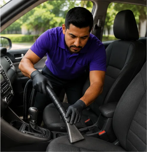Auto Interior Cleaning | Cedarburg WI | Team Clean Supreme | Auto Detail Vacuum Seat Auto interior cleaning and seat vacuuming in Cedarburg WI by Team Clean Supreme